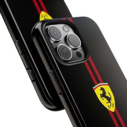 "Ferrari Red Stripe" - IPhone Case